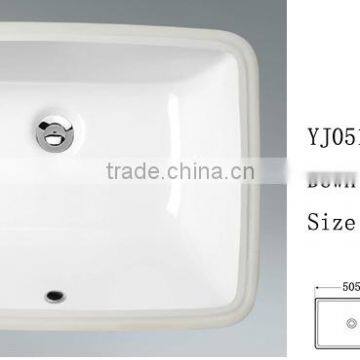 YJ0510 Ceramic Oval Under Mable Counter Basin Wash Sink Cabinet Basinet Basin