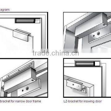 350Lbs Magnetic Door Locks for Single Wooden/Glass /Metal /Fireproof Door photo-4