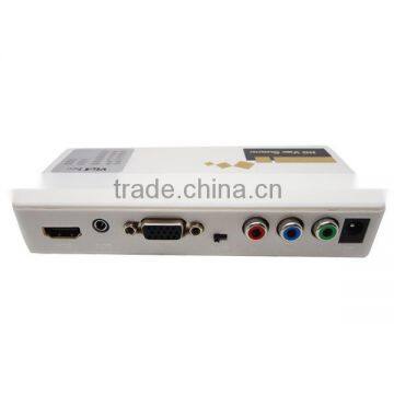 Mini cheap Full HD VGA /Ypbpr composite to HDMI media Converter 1080P