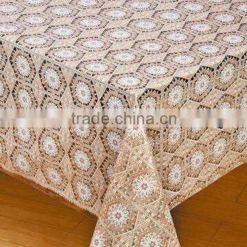 vinyl lace table cloth customized casino table cloth