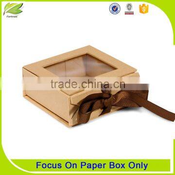 hot-selling custom popular paper box with clear lid