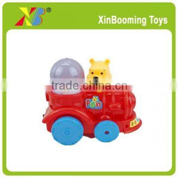 Cheap toys cartoon Pull Line car with LED light