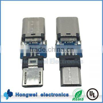 Female Type C to Micro Male Usb Adapter PCB Board USB Adapters Manufacturer photo-2