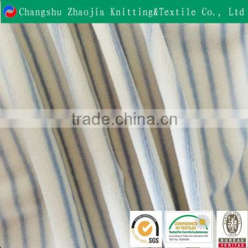 Hot sale Weft Knit stripe Yarn Steaming Velvet