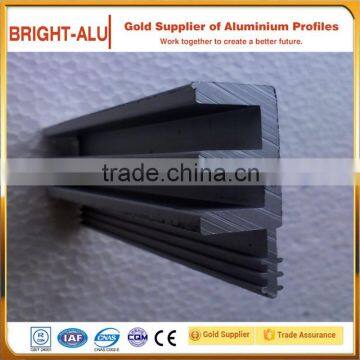 Bright industrial polished aluminum extrusions 6063 6061 T5 T6 profile