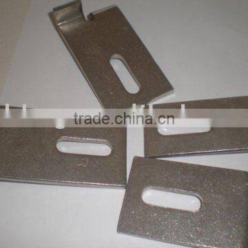 Brushed steel brackets