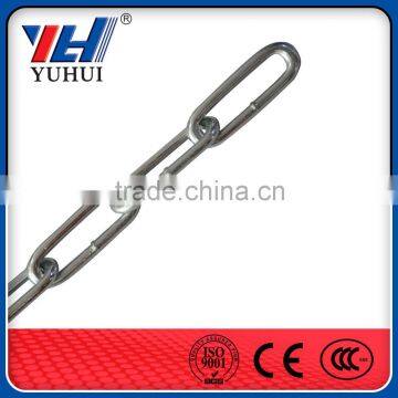 carbon steel electro galvanized long link chain ,galvanized link chain,small link chain