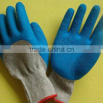 10 Guage High Quality Blue Foaming Latex Coated Safety Work Gloves photo-4
