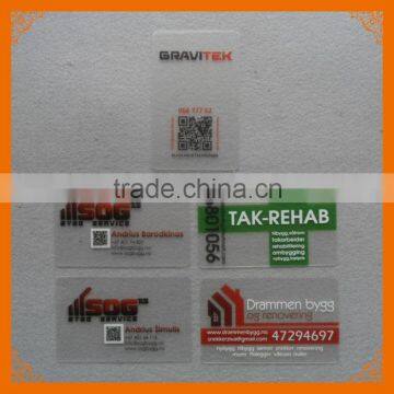 free transparent pvc business card design