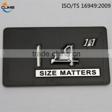 Reasonable Price Custom ABS plastic chrome car brands custom 3d chrome logo sticker car badge emblems chrome letters                        
                                                Quality Choice