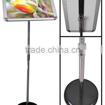 A3 A4 aluminum poster stand with black base