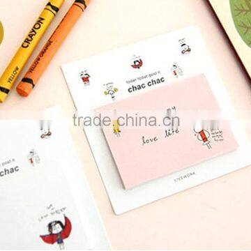 Decorative custom design letter shaped sticky notes / decorative sticky notepads for stationery gift