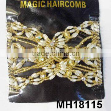 seed bead double magic hair comb