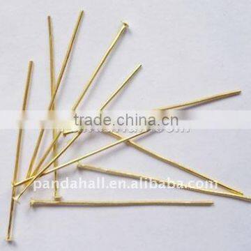 Popular Items Gold Iron Flat Head Straight Pins on Alibaba(HPG5.0cm)