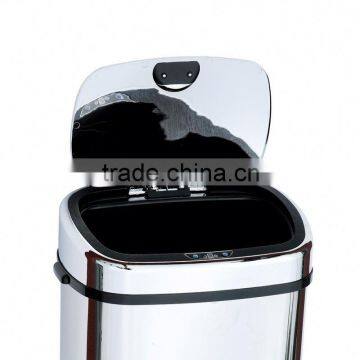 8 10 13 Gallon Infrared Touchless Dustbin Stainless Steel Waste Bin Auto Inductive Garbage Cans SD-007 photo-5