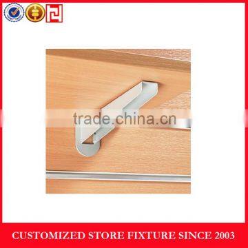 Factory wholesale slat wall metal accessories bracket display for shelf