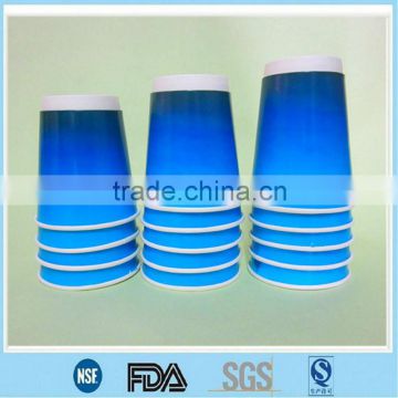 Double layer hot paper cup for coffee and tea