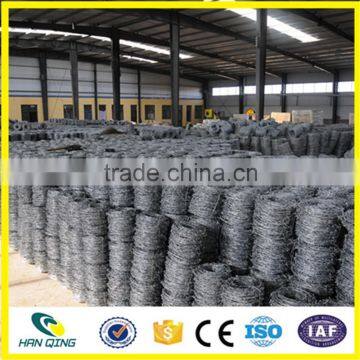 2016 factory direct offer galvanized & stainless steel barbed wire coil with best price