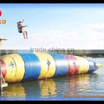 0.9mm Durable PVC Tarpaulin Inflatable Water Jumping Pillow For Water Games