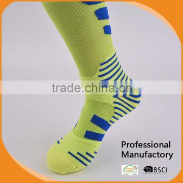 Anti-Bacterial acrylic/nylon/polyester sport socks soccer socks for footwear,good