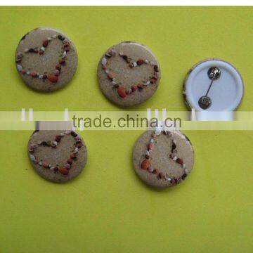 Promotional gifts for plastic badge button,button badge with safety pin