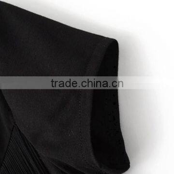 Clothing Manufacturer Printed Image Black Tassel Round Collar t Shirt for Girls photo-5