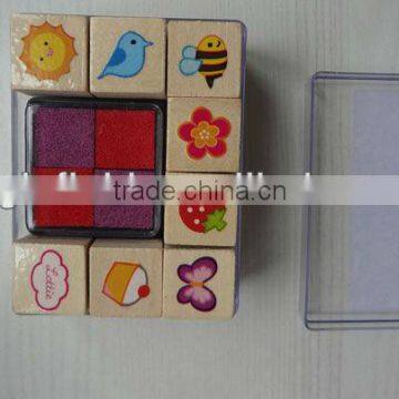 Wooden Rubber Stamp Set photo-2