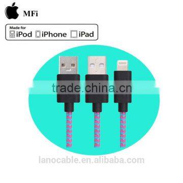 1m colorful braid usb to 8 pin mfi cable