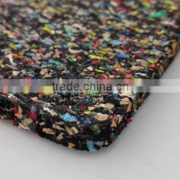 Odorless and nontoxic recording studio soundproofing rubber cork underlayment