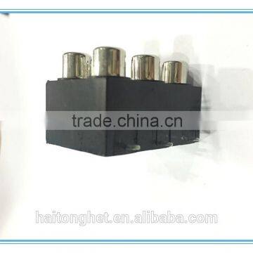 250V 6RCA Box Type Socket With High Quality Plastic Socket Box AV Socket photo-2