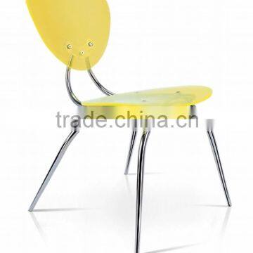 Modern transparent restuarant / cafe acrylic dining chair