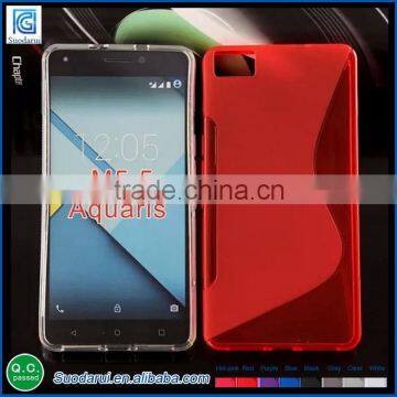 Soft Gel S-line TPU Case Cover For BQ Aquaris M5.5