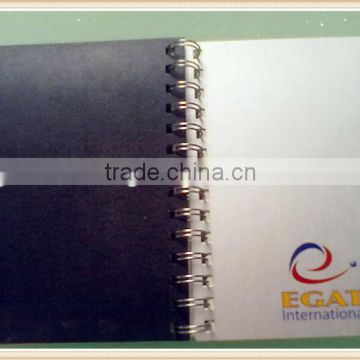 Executive notepad with aluminum cover front +PET cover at back