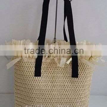 wholesale cheap price beach straw bag,paper straw bag