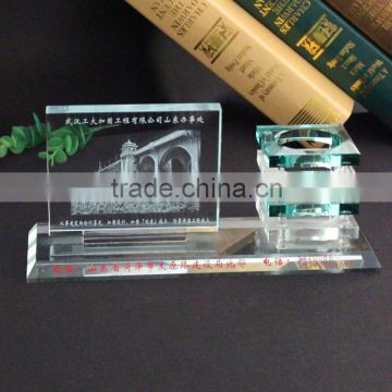 2016 transparent crystal stationery office items names in china