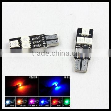 T10 194 168 w5w CANBUS RGB Multicolor Led Bulb Parking Light Flash Strobe 18 Lighting Mode Car Styling For Audi BMW