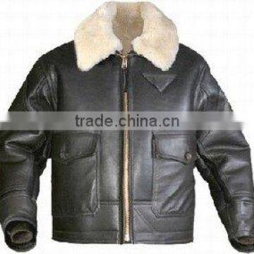 DL-1702 Leather Winter Jacket, Fashion Jacket with Fur