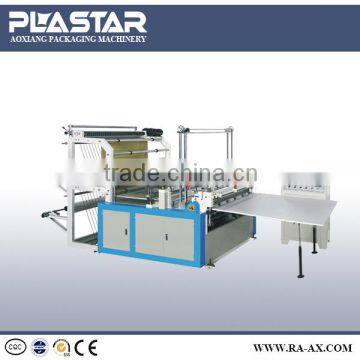 Full Automatic Plastic T-shirt Bag Making Machine With Double Lines