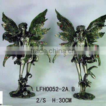 2012 metal lovely fairy sculpture 0052-2