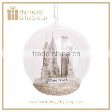 City Glass Christmas ball Ornament