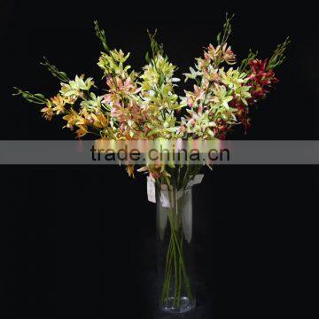 Big artifical fake cymbidium flower/ybridum flower /orchid flower with long stem