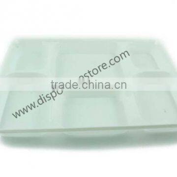 Plastic 9" compartment plate