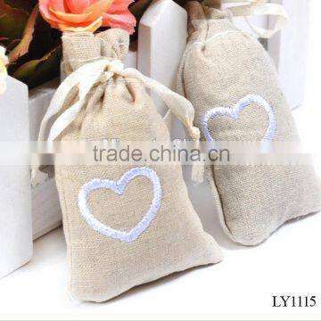 10*13cm IN Stock Burlap Christmas Bag for Jewelry photo-6