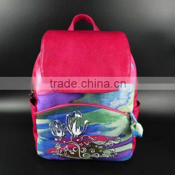 New PU Women Backpack for Young Lady Shoulder Bag Wholesale