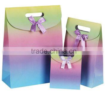 Factory wolesale customise Eco friendly shopping paper bag logo print customise gift paper shopping bags