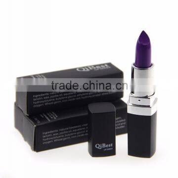 Fashion 12 Color Matte Lipstick Black Tube Purle Red Pink Color Longlasting Waterproof Lipstick photo-3