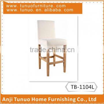 modern white cheap upholstered fabric wooden bar stools