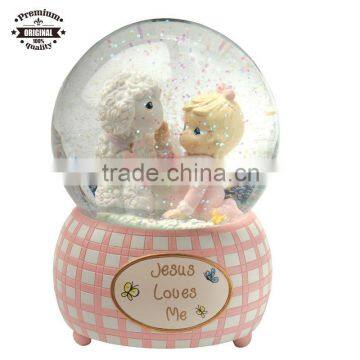 custom resin custom 100mm music snowglobe