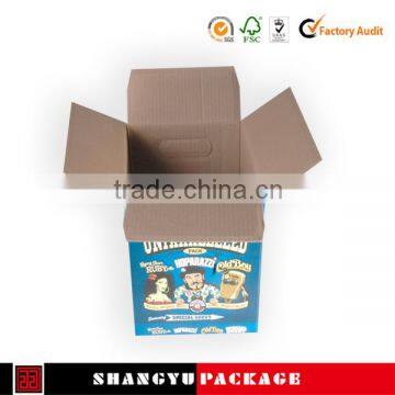 Digital printing custom 6 bottle cardboard wine box