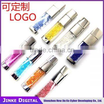 newest products Full Capacity OEM crystal Swivel Usb Flash Drive 8GB 16gb 32gb